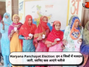 Haryana Panchayat Election: इन 4 जिलों में मतदान जारी, जानिए कब आएंगे नतीजे