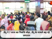 डेंगू ने 7 साल का रिकॉर्ड तोड़ा, डेंगू के मामले बढ़ रहे लगातार