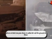 हरियाणा के डिप्टी CM दुष्यंत चौटाला के काफिले की गाड़ी फिर हुई हादसे की शिकार