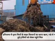 हरियाणा में शुगर मिलों के बाहर किसानों का धरना खत्म, गन्ने से भरी हुई ट्रालियों को लेकर पहुंचे मिल