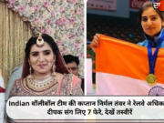 Indian वॉलीबॉल टीम की कप्तान निर्मल तंवर ने रेलवे अधिकारी दीपक संग लिए 7 फेरे, देखें तस्वीरें
