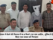 हिसार में बेचने की फिराक में था 8 किलो 230 ग्राम अफीम…पुलिस ने ऐसे किया नशा तस्कर को गिरफ्तार