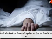 खेत में ओले गिरते देख किसान को पड़ा दिल का दौरा, चंद मिनटों में तोड़ा दम