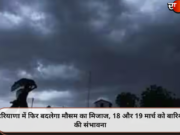 हरियाणा में फिर बदलेगा मौसम का मिजाज, 18 और 19 मार्च को बारिश की संभावना
