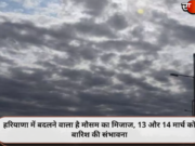 हरियाणा में बदलने वाला है मौसम का मिजाज, 13 और 14 मार्च को बारिश की संभावना