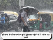 हरियाणा में बारिश से मौसम हुआ सुहावना: कई जिलों में ऑरेंज अलर्ट जारी
