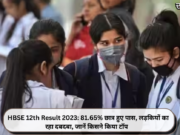 HBSE 12th Result 2023: 81.65% छात्र हुए पास, लड़कियों का रहा दबदबा, जानें किसने किया टॉप