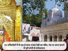 51 शक्तिपीठों में से एक है माता मनसा देवी का मंदिर, पेड़ पर धागा बांधने से पूरी होती है मनोकामना