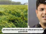 दुष्यंत चौटाला ने किसानों को दी बड़ी राहत, इस तारीख को बैंक खाते में आ जाएगी मुआवजे की राशि