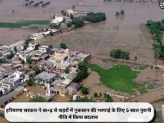 हरियाणा सरकार ने बा+ढ़ से शहरों में नुकसान की भरपाई के लिए 5 साल पुरानी नीति में किया बदलाव
