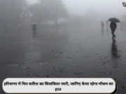 हरियाणा में फिर बारिश का सिलसिला जारी, जानिए कैसा रहेगा मौसम का हाल