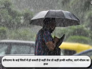 हरियाणा के कई जिलों में हो सकती है कहीं तेज तो कहीं हल्की बारिश, जानें मौसम का हाल