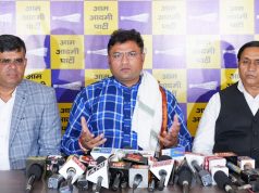 आम आदमी पार्टी ने मंत्री जेपी दलाल के विवा+दित बयान को लेकर जताया विरोध