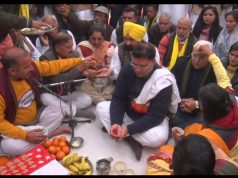 सिरसा के सालासर धाम मंदिर में माथा टेकने के बाद शुरू हुई आम आदमी पार्टी की बदलाव यात्रा