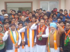 कैथल में अशोक गुर्जर की अध्यक्षता में चार पार्टी के पदाधिकारीयों ने थामा भाजपा का दामन.