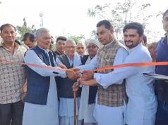 विधायक नयनपाल रावत ने नगला जोगियान में बनने वाली सीकरी से ध्वज रोड का किया शुभारंभ