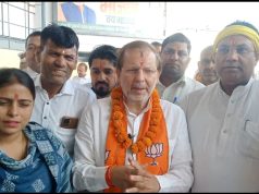 BJP प्रत्याशी के चुनावी कार्यालय का शुभारंभ.. कल नामांकन में आएंगे राजनाथ सिंह