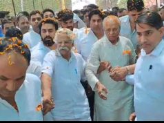 सुभाष चौधरी ने महापंचायत कर हजारों समर्थकों के साथ दिया कांग्रेस प्रत्याशी को समर्थन