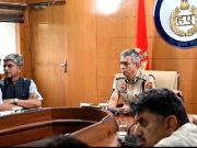 चुनाव की तैयारियों को लेकर पुलिस महानिदेशक की अध्यक्षता में वरिष्ठ अधिकारियों की हुई बैठक