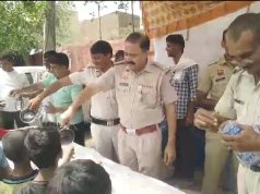 पलवल पुलिस ने गर्मी में बुझाई लोगों की प्यास… थाना होडल के सामने लगाई गई छबील