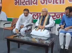 केंद्रीय मंत्री मनोहर लाल ने करनाल में सुनी लोगों की समस्याएं, आगामी विधानसभा चुनाव को लेकर भी की चर्चा