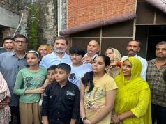चुनाव के बीच अचानक करनाल पहुंचे राहुल गांधी.. अमेरिका में घायल हुए युवक के परिजनों से मिले