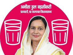 आजाद उम्मीदवार अनीता ढुल बढसीकरी ने किया शक्ति प्रदर्शन..निकाला रोड-शो