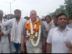 पूर्व मंत्री करण सिंह दलाल ने बिना टिकट मिले कांग्रेस प्रत्याशी के रूप में नामांकन किया दाखिल