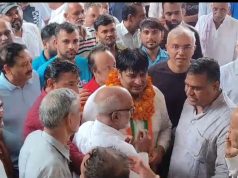 सुखराली के सामुदायिक भवन पहुंचे भाजपा नेता मुकेश शर्मा..बोले जनता देगी मौका तो विकास की लगा दूंगा झड़ी