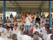 किठाना के लोगों ने महापंचायत कर आप प्रत्याशी अनुराग ढांडा को दिया समर्थन