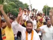 कांग्रेस प्रत्याशी के रोड शो के दौरान लगे पाकिस्तान जिंदाबाद के नारे..पुलिस को दी शिकायत