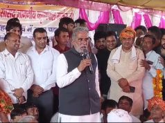 मोहना NH पर धरना स्थल पर पहुंचे केंद्रीय राज्य मंत्री… ग्रामीणों का खत्म करवाया धरना