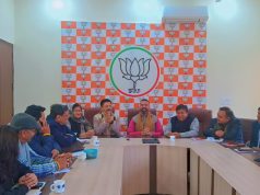 भाजपा संगठन महामंत्री फणीन्द्र नाथ ने सदस्यता अभियान के लिए टीम पंचकूला को दी बधाई