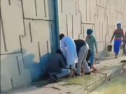 सिरसा में बेकाबू होकर तेल से भरा कंटेनर पलटा.. डिब्बे-बाल्टी लेकर पहुंची लोगों की भीड़
