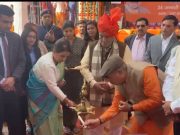 सरस मेले का अवलोकन करने पहुंचे मंत्री कृष्ण लाल पवार..अरविन्द केजरीवाल पर साधा निशाना
