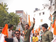 दिल्ली विधानसभा चुनाव के प्रचार के आखिरी दिन प्रत्याशी अल्का लांबा ने किया रोड शो