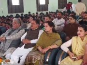 बच्चों के साथ परीक्षा पर चर्चा कार्यक्रम को कुरुक्षेत्र में डिजिटल लाइव देखने पहुचे कैबिनेट मंत्री