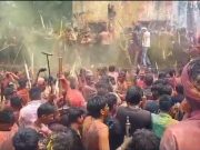 गांव सौंध और बंचारी में फूलडोर मेले पर हुरियारों ने पीतल और स्टील की पिचकारियों से जमकर बरसाए रंग
