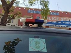 टीडीआई एस्पानिया में चोरी की स्कॉर्पियो पर लाल बत्ती व फर्जी नंबर प्लेट लगा घूम रहा था युवक