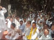 हरियाणा गवर्नमेंट पीडब्ल्यूडी मैकेनिकल वर्कर यूनियन ने किया रोष प्रदर्शन