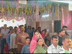 दुर्गा अष्टमी पर अंबाला कैंट के काली बाड़ी मंदिर में लगा भक्तों का तांता