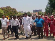 मानेसर नगर निगम में 90 करोड़ के सफाई घोटाले का आरोप, सफाई कर्मचारी वेतन न मिलने पर प्रदर्शन पर