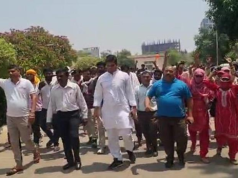 मानेसर नगर निगम में 90 करोड़ के सफाई घोटाले का आरोप, सफाई कर्मचारी वेतन न मिलने पर प्रदर्शन पर