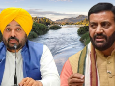 मुख्यमंत्री नायब सिंह सैनी का बयान : “हरियाणा को मिल रहा है जरूरत से कम पीने का पानी, भगवंत मान का दावा गलत”