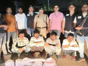 पुलिस ने 4 इनामी बदमाशों को किया गिरफ्तार, 6 पिस्तौल और 40 कारतूस बरामद