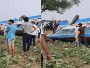 हिसार में राजली फाटक पर रोडवेज बस पलटने से एक छात्र गंभीर रूप से घायल