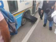 बड़ा हादसा टला: 80 यात्रियों से भरी रोडवेज बस का टायर फटा, ड्राइवर ने बचाई सबकी जान