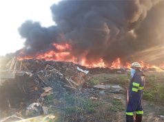 मानेसर के स्क्रैप गोदाम में भीषण आग, घंटों की मशक्कत के बाद काबू