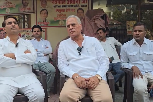 पलवल में तोड़फोड़ पर भड़के पूर्व मंत्री करण दलाल, डीटीपी पर लगाए गंभीर आरोप