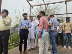 बहादुरगढ़ रेलवे फुटओवर ब्रिज का अधूरा काम जल्द होगा पूरा, अधिकारियों ने किया निरीक्षण